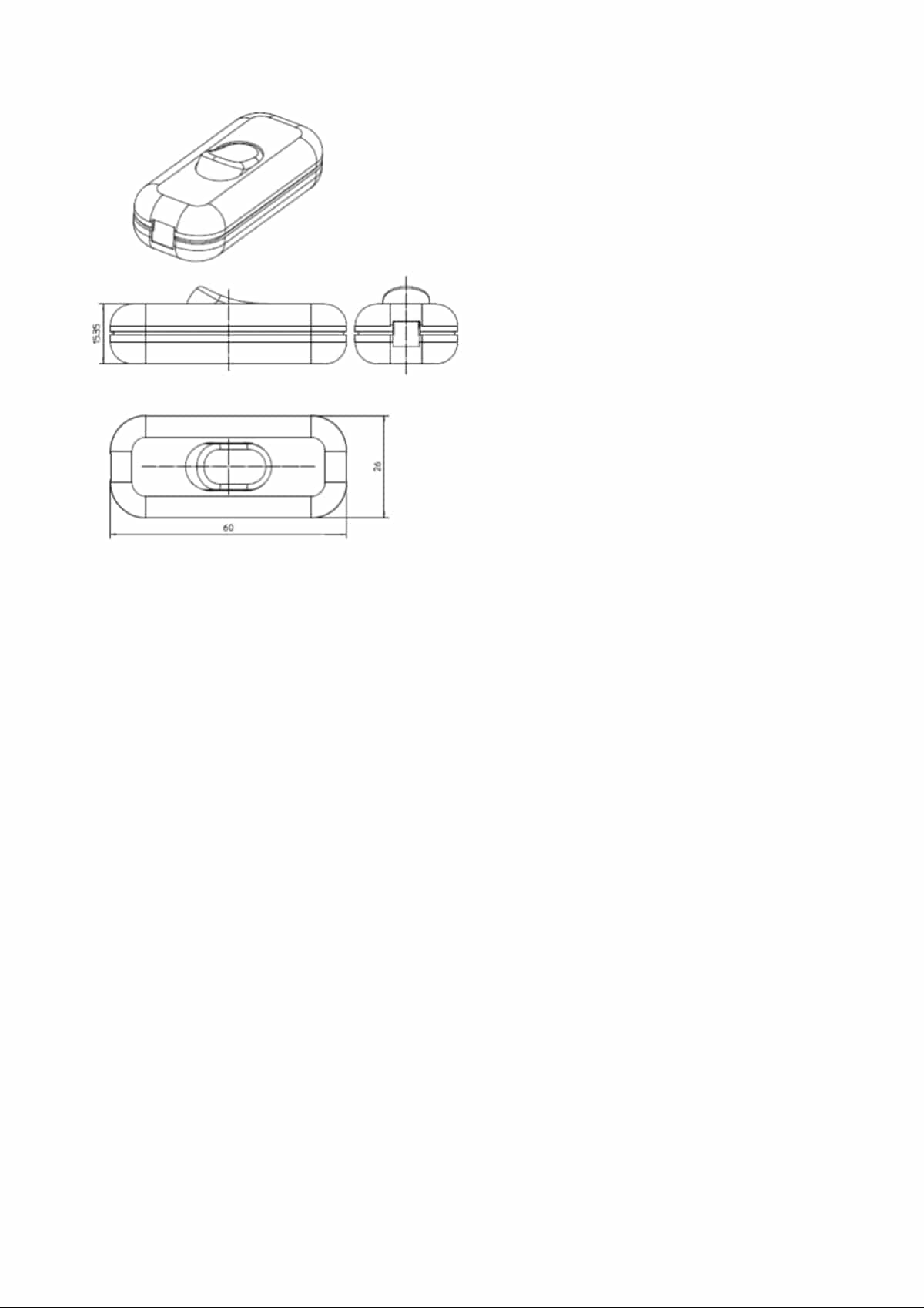 Bricocenter WHITE PVC SWITCH