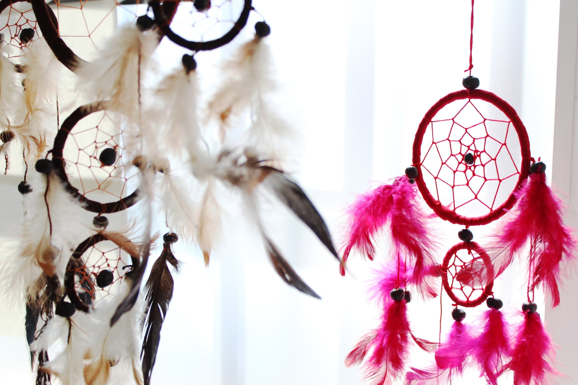 Bali Dreamcatcher- Medium Round - Cream/Coffee/Choc - best price from Maltashopper.com BDC-10