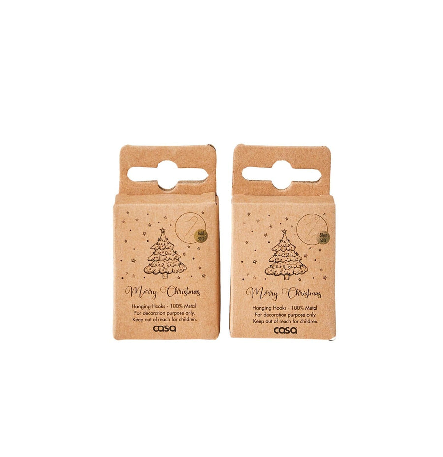 Casa X-MAS hanging hooks, set of 50, 2 color variants