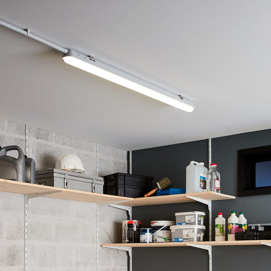 REGLETTE VOLGA 120CM LED 28W NATURAL LIGHT IP65 WITH MOTION SENSOR - best price from Maltashopper.com BR420006880