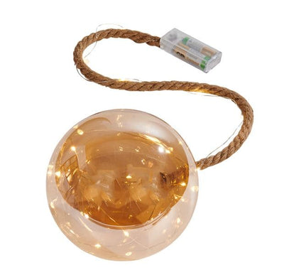 BLOXEM Decorative ball with 21 golden led lightsØ 15 cm - best price from Maltashopper.com CS656229