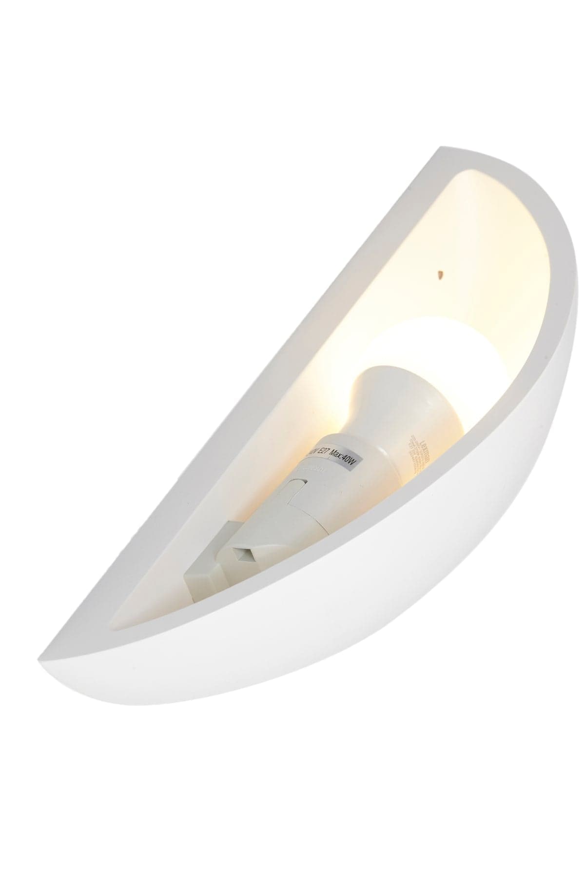 MORITZ WALL LIGHT PLASTER WHITE D31X12.5X9CM E27=28W - best price from Maltashopper.com BR420004014