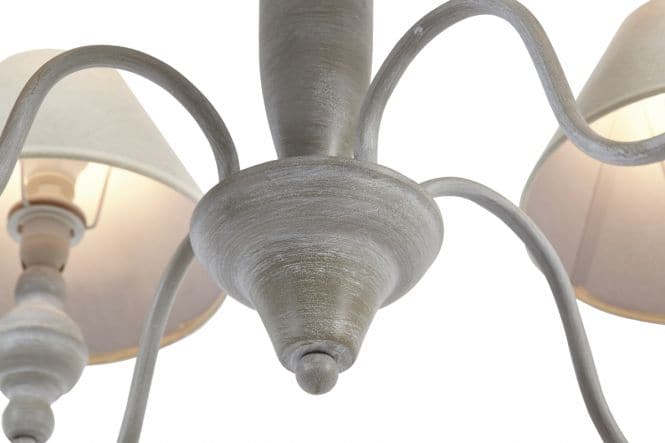 ROMANCE METAL CHANDELIER BEIGE D70 4XE14=40W - best price from Maltashopper.com BR420004914