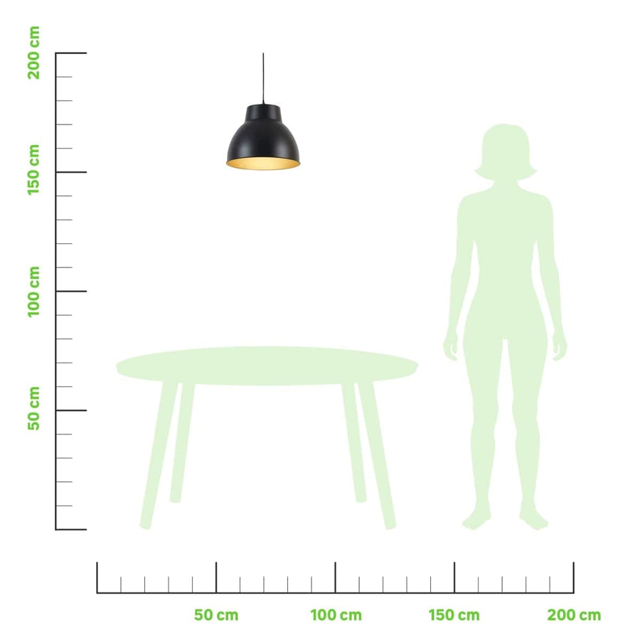 Bricocenter CHANDELIER HALF METAL BLACK D31 E27=60W