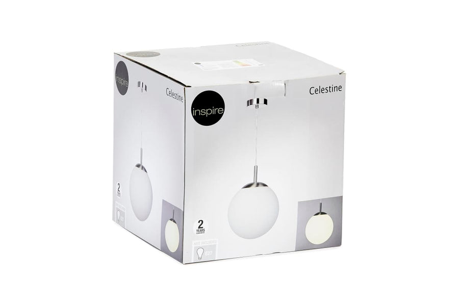 Bricocenter CELESTINE CHANDELIER WHITE GLASS D25 E27=60W
