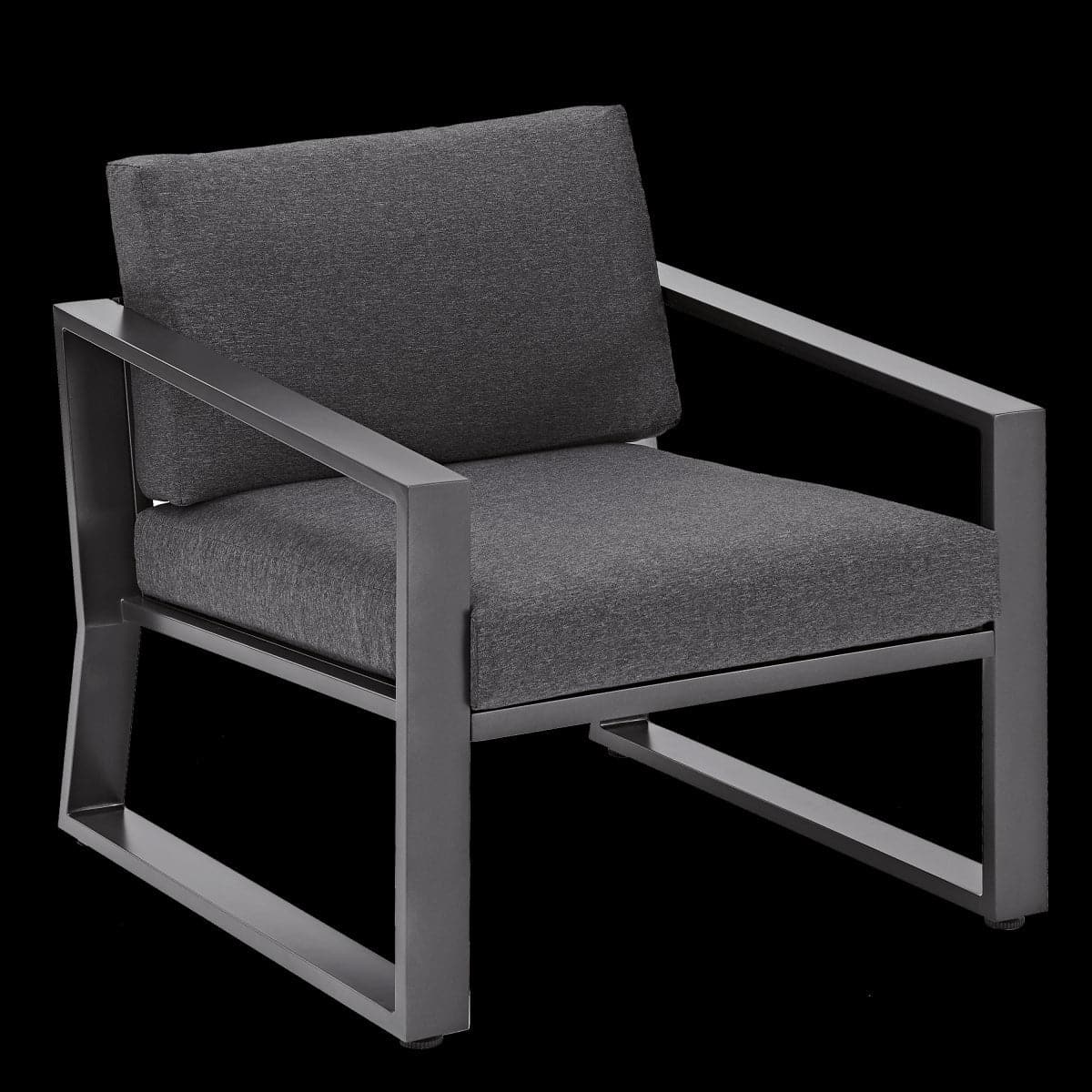 Bricocenter COFFEE SET LYRA NATERIAL 4-SEATER ALUMINIUM GLASS TOP WITH CUSHIONS