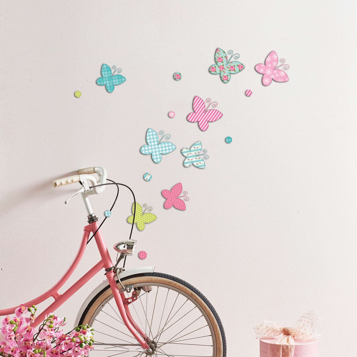 Bricocenter 3 LEVEL KIDS BUTTERFLIES STICKER 30X30CM