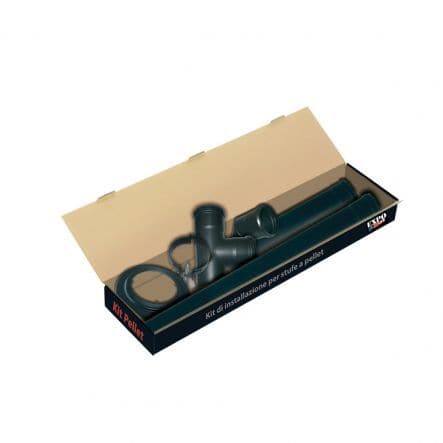 BLACK ENAMELLED PELLET PIPE KIT THICKNESS 1.2 MM DIA 80 MM - best price from Maltashopper.com BR430006149