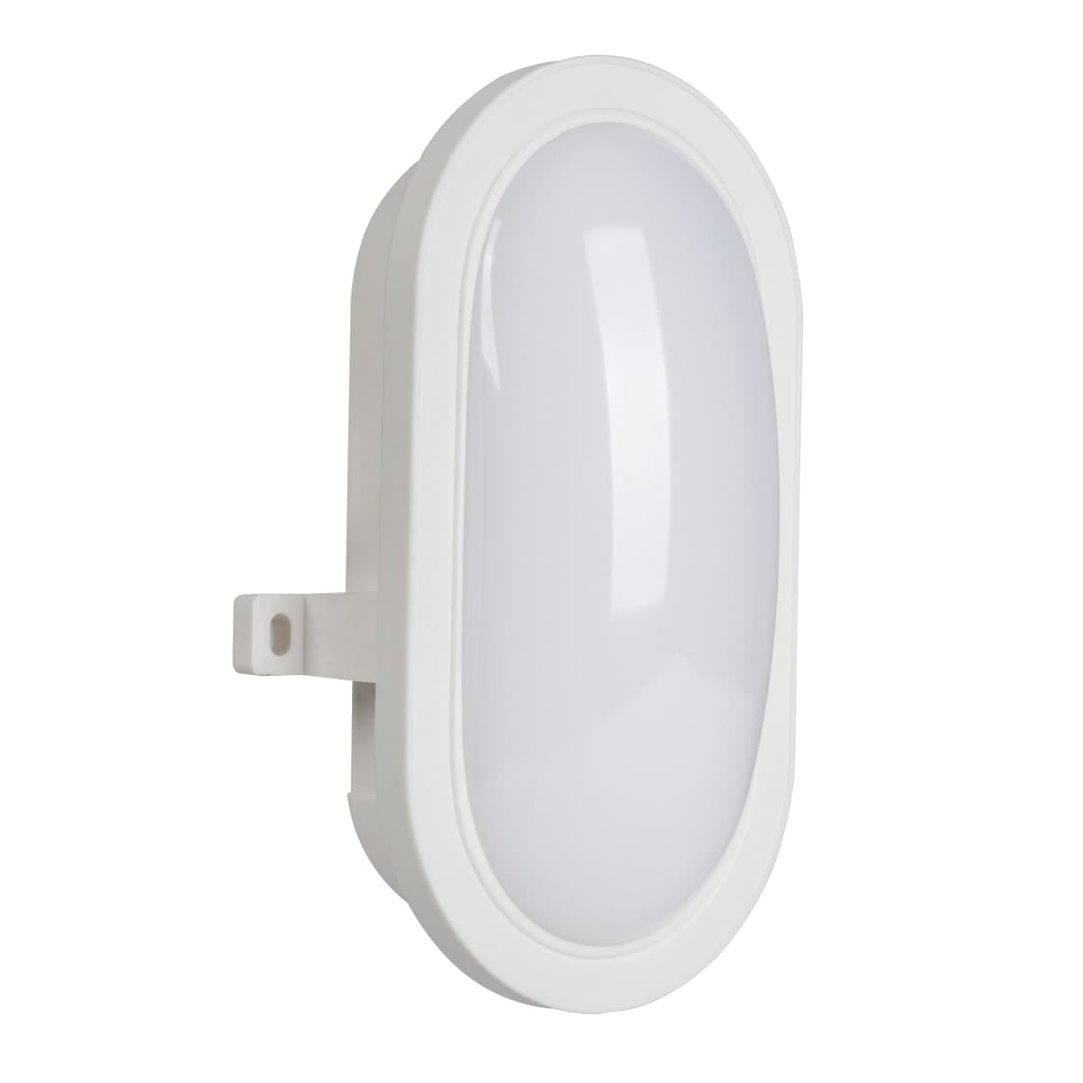 OVAL CEILING LAMP PLASTIC WHITE 20 CM LED 12W NATURAL LIGHT IP44