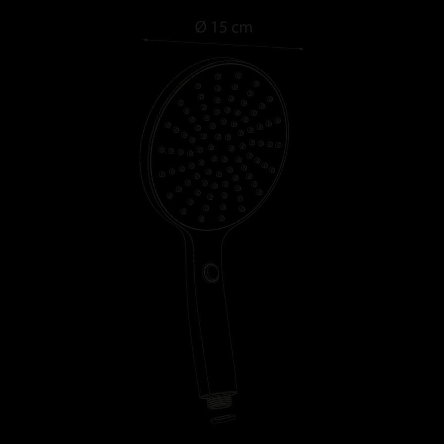 TIKA CHROME HAND SHOWER 1 JET DIA 13 EASY CLEAN SENSEA