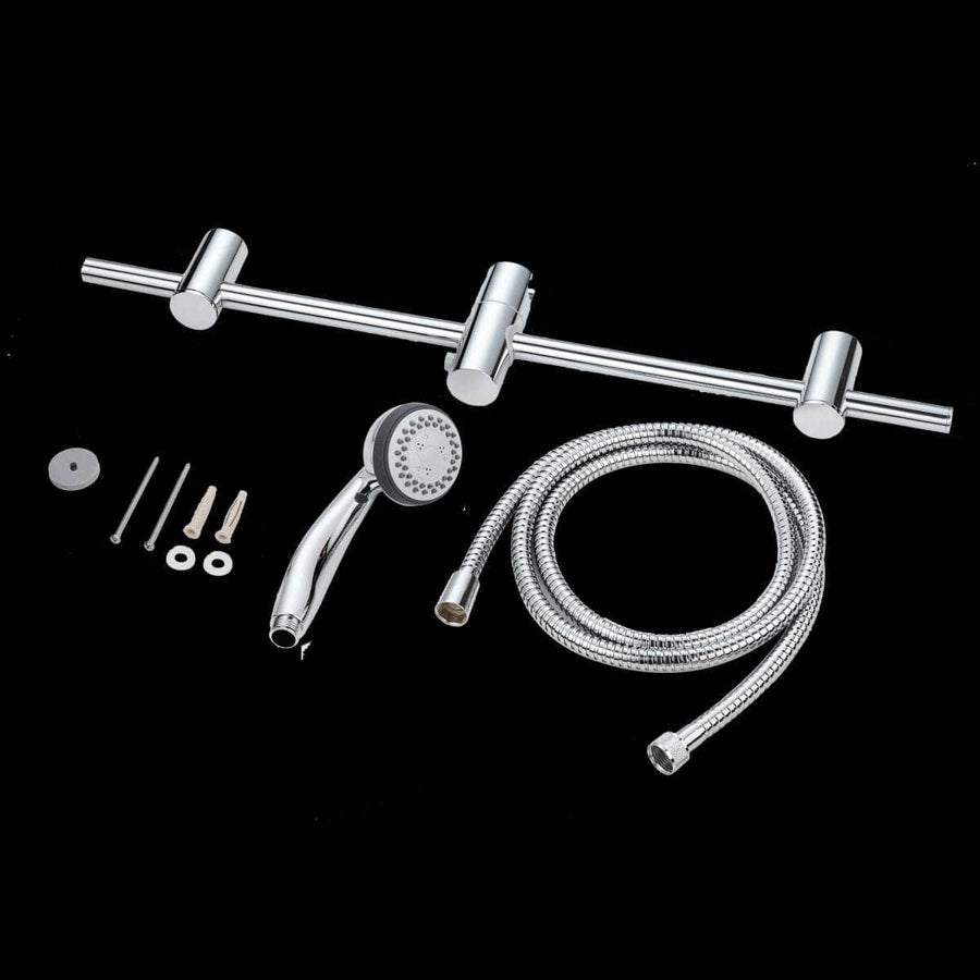 Bricocenter RYCO SHOWER SLIDING RAIL WITH 3-JET HAND SHOWER CHROME