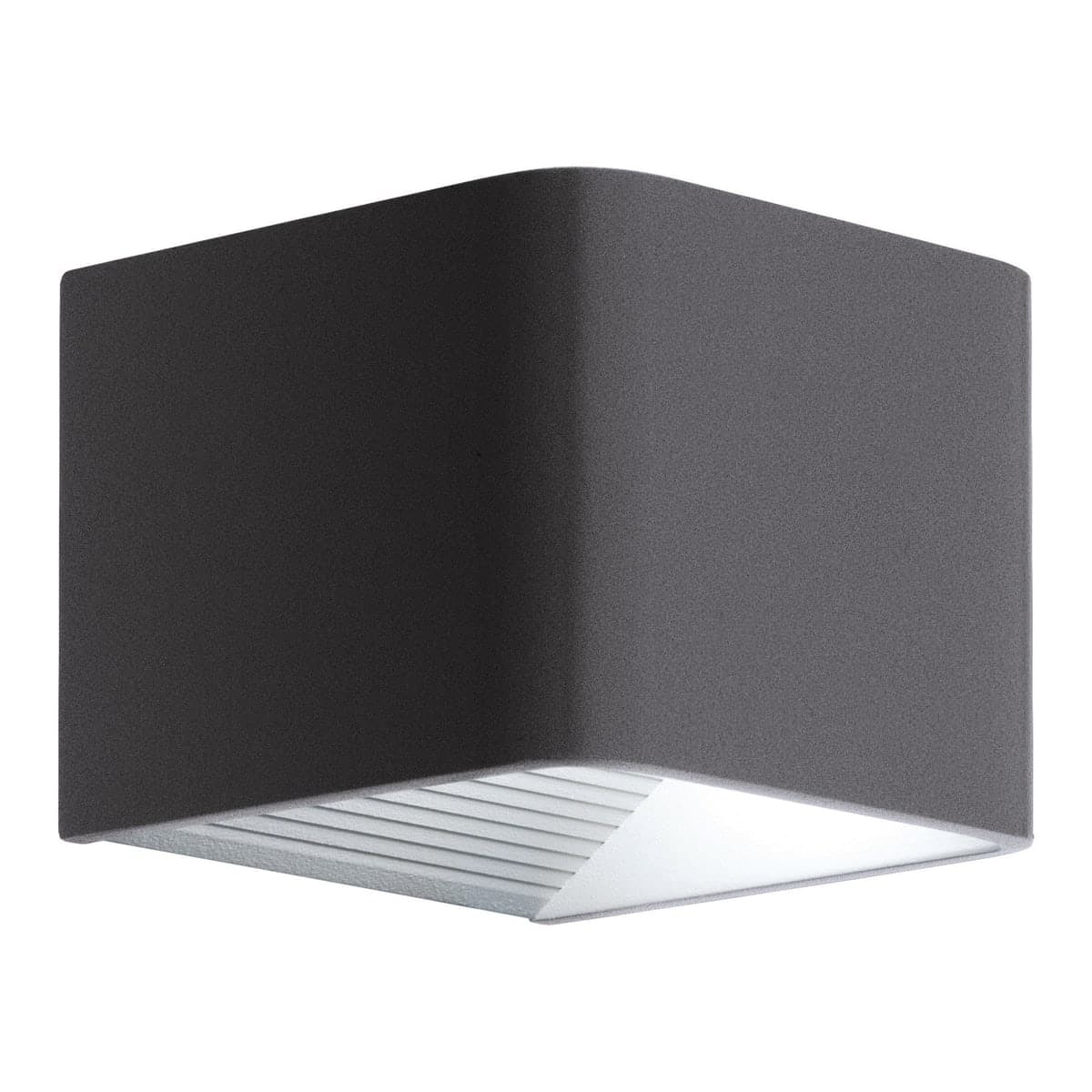 DONINNI GREY ALUMINIUM WALL LIGHT 12X13XH7,5CM LED 6W WARM LIGHT IP55 - best price from Maltashopper.com BR420007970