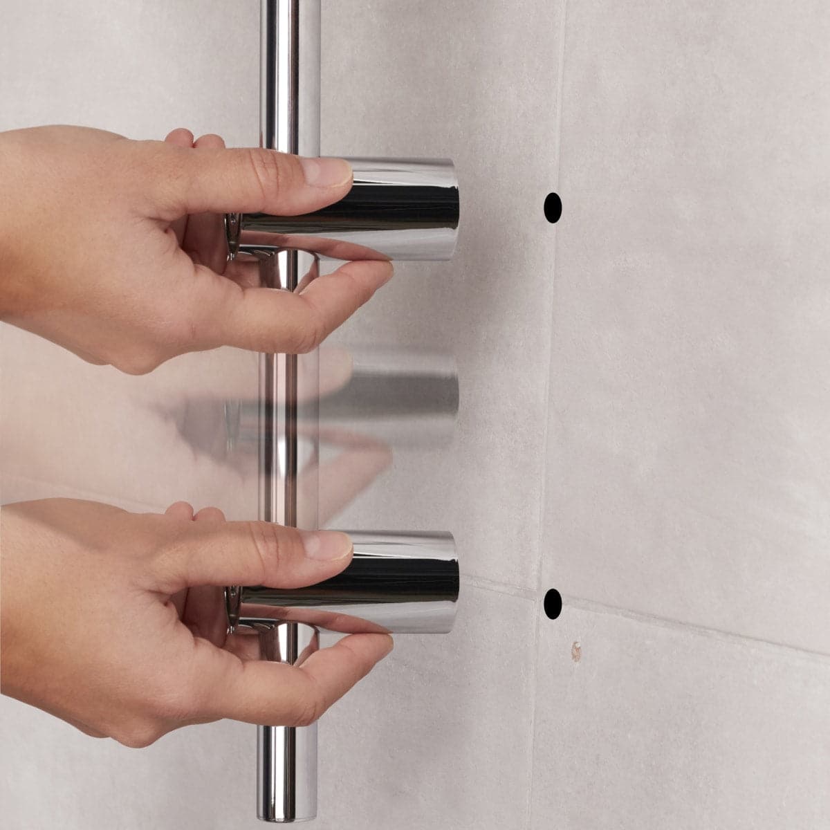 SHOWER WALLBAR WITH 5-JET HAND SHOWER CHROME - best price from Maltashopper.com BR430110477