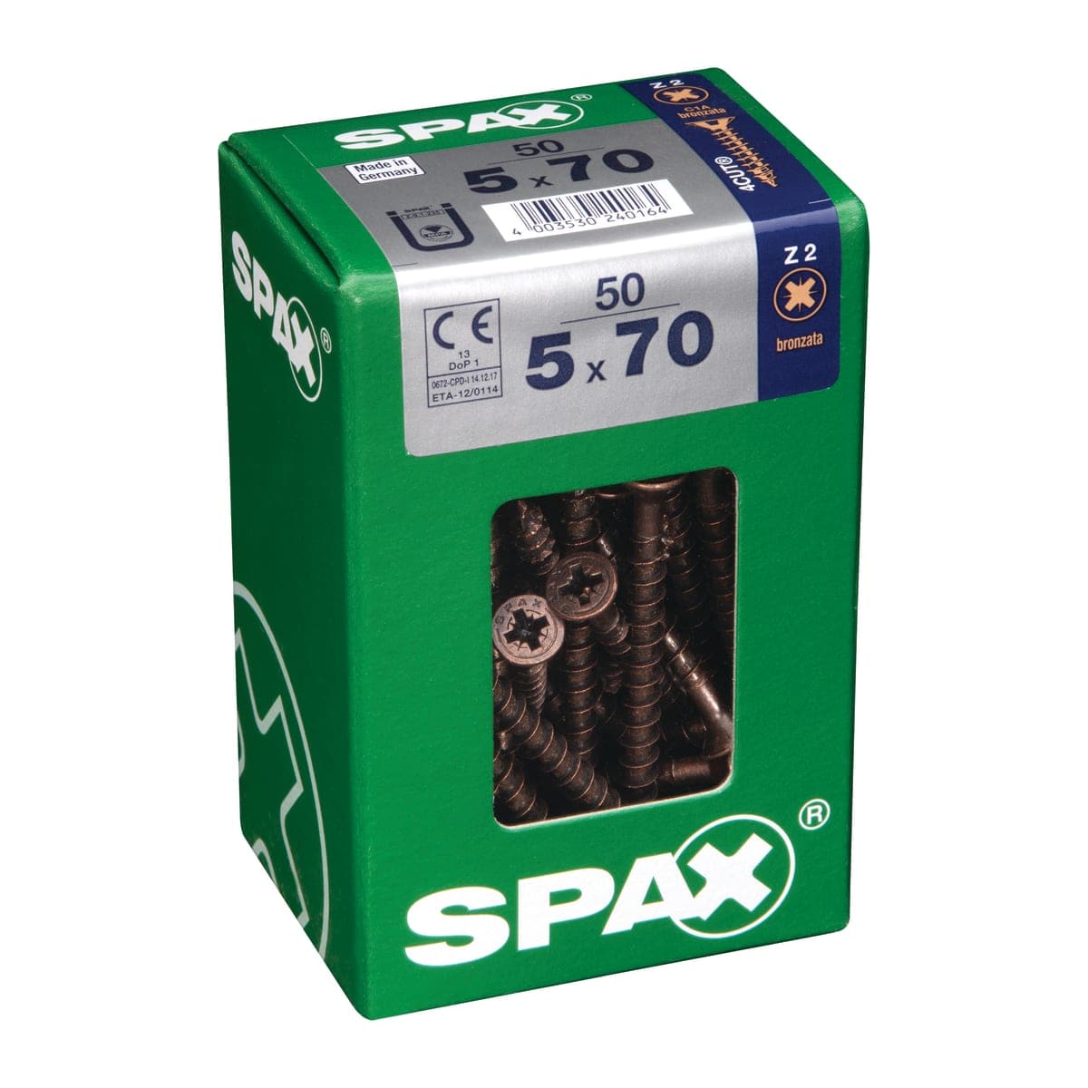 BRONZED POZI SCREWS 5X70 L 50 PCS. - best price from Maltashopper.com BR410001971