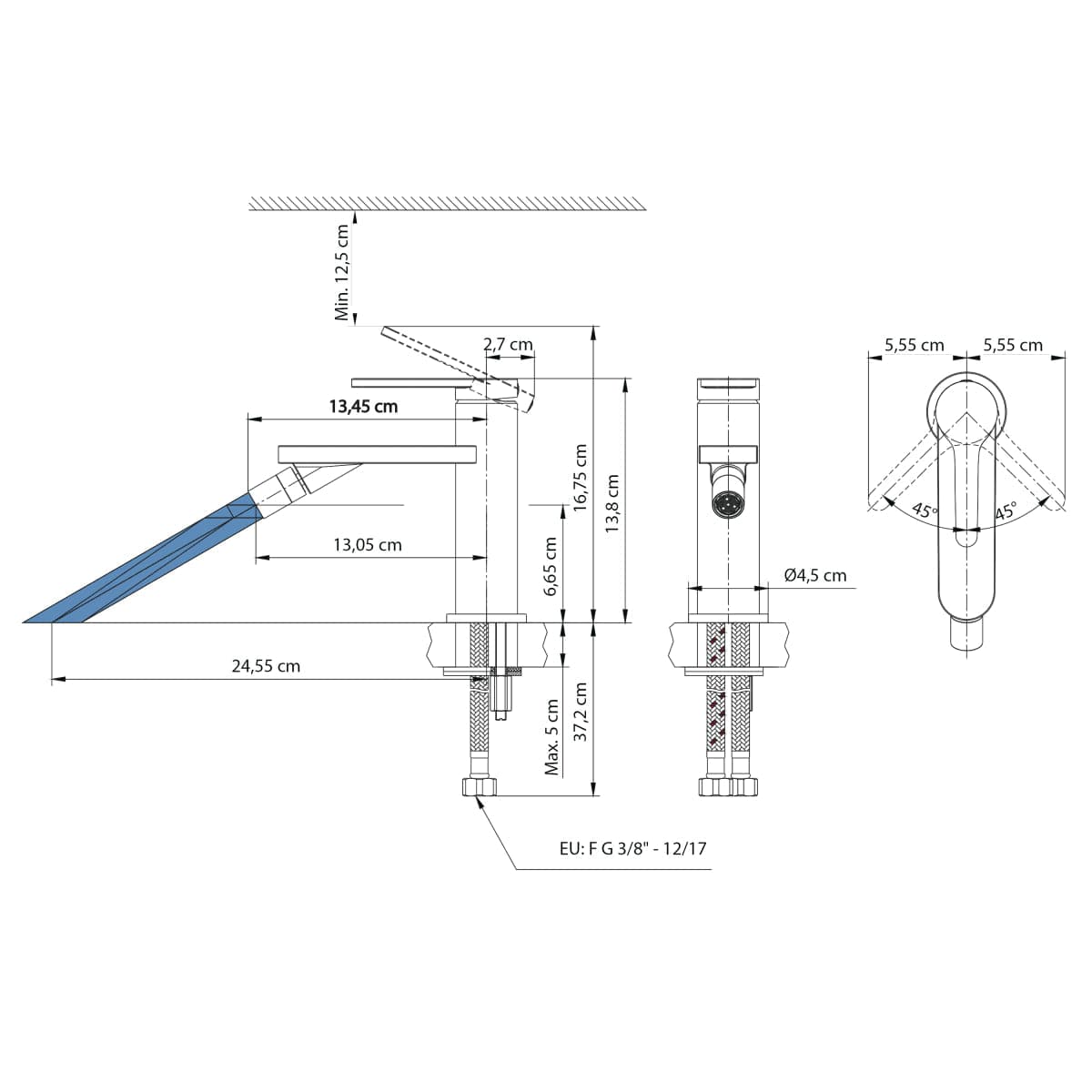 BIDET MIXER ESSENTIAL CHROME - best price from Maltashopper.com BR430007101