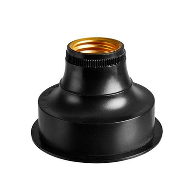 BATI Bulb and battery holder E27 black H 6 cm - Ø 8 cm - best price from Maltashopper.com CS653835