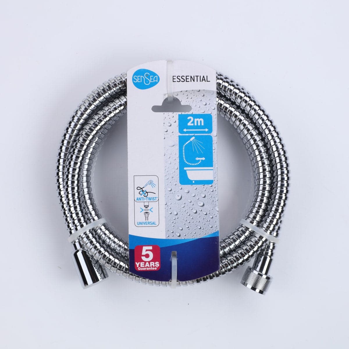 SENSEA ESSENTIAL CHROME-PLATED STEEL FLEXIBLE 2 M