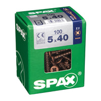SPAX TSP POZI BRONZED 5X40 L 100 PCS. - best price from Maltashopper.com BR410003315