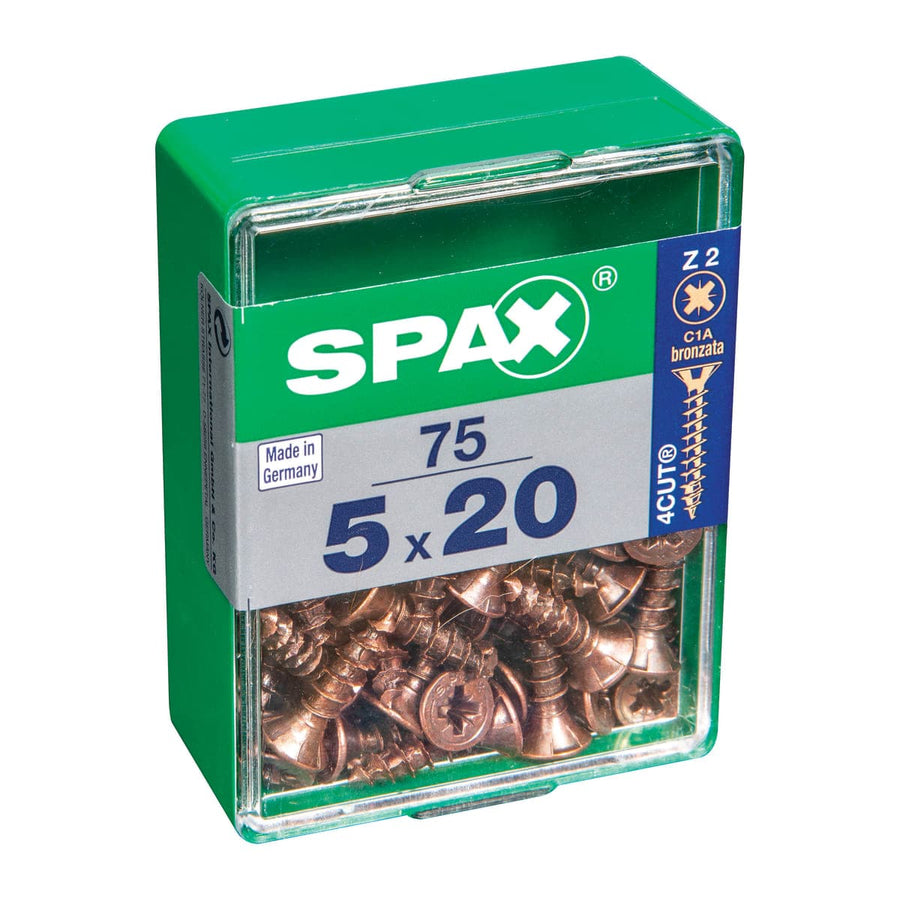 Bricocenter BRONZED POZI SCREWS 5X20 M 75 PCS.