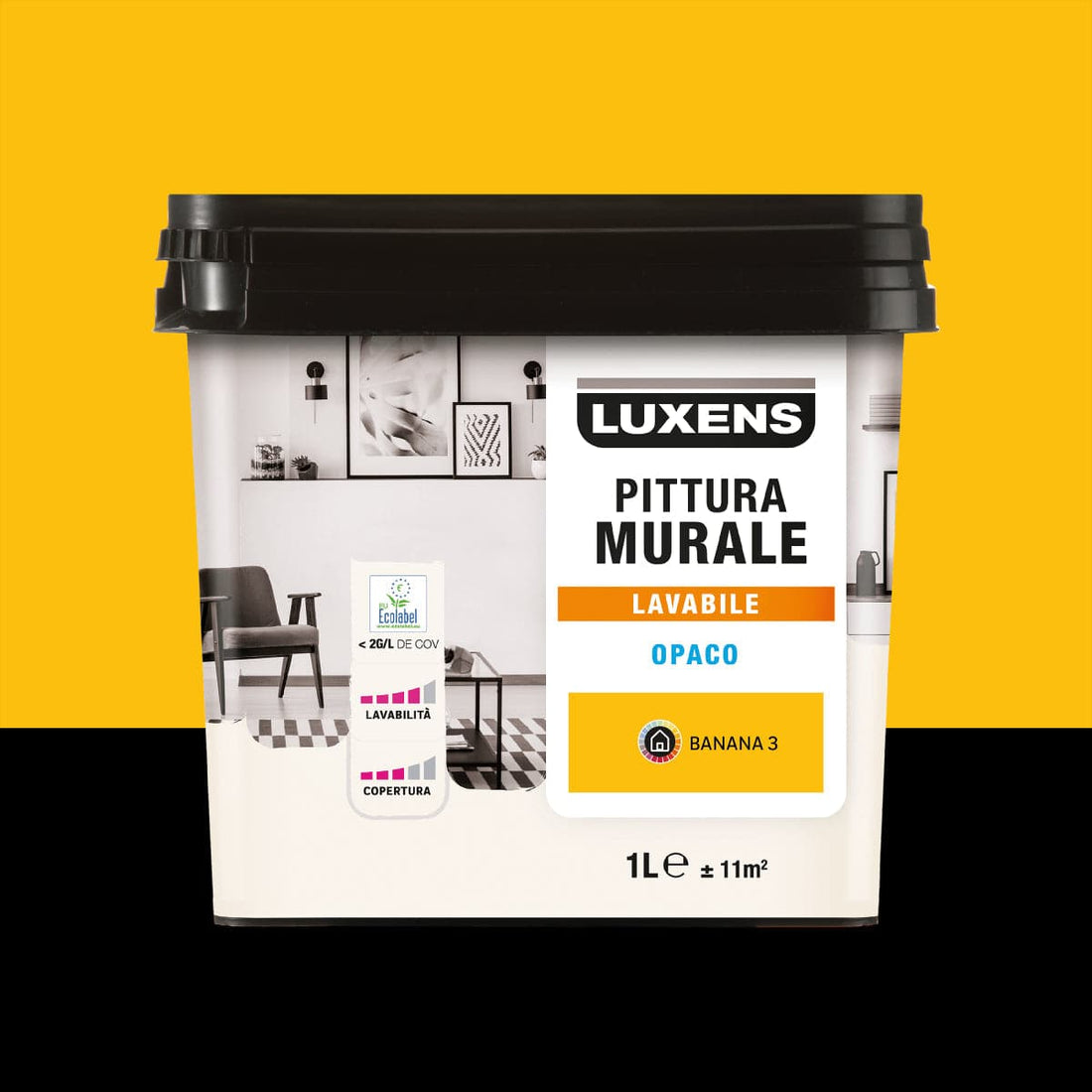 LUXENS WASHABLE BANANA YELLOW 3 PAINT 1 L