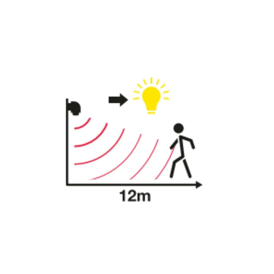 Bricocenter 180 DEGREE MOTION DETECTOR 1200W BLACK