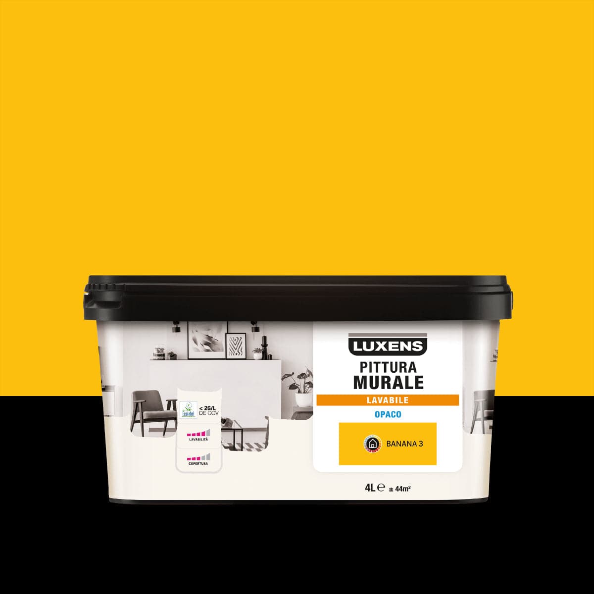 Bricocenter LUXENS WASHABLE BANANA YELLOW 3 PAINT 4 LT