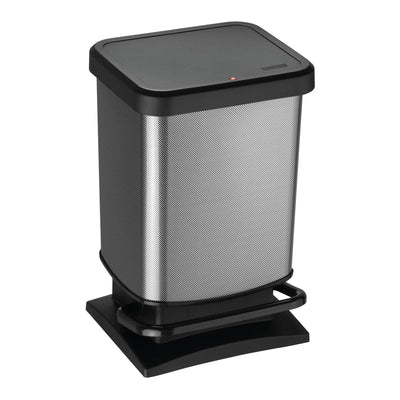PASO 20 LITRE CARBON DUSTBIN WITH SLOW CLOSING PEDAL FLOOR PROTECTORS - best price from Maltashopper.com BR410005897