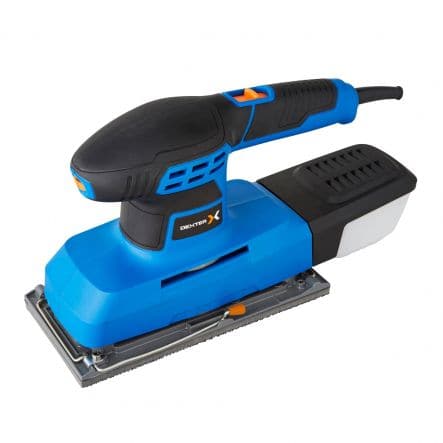 DEXTER ORBITAL SANDER 330W PLATE 115X230MM WITH DUST BAG