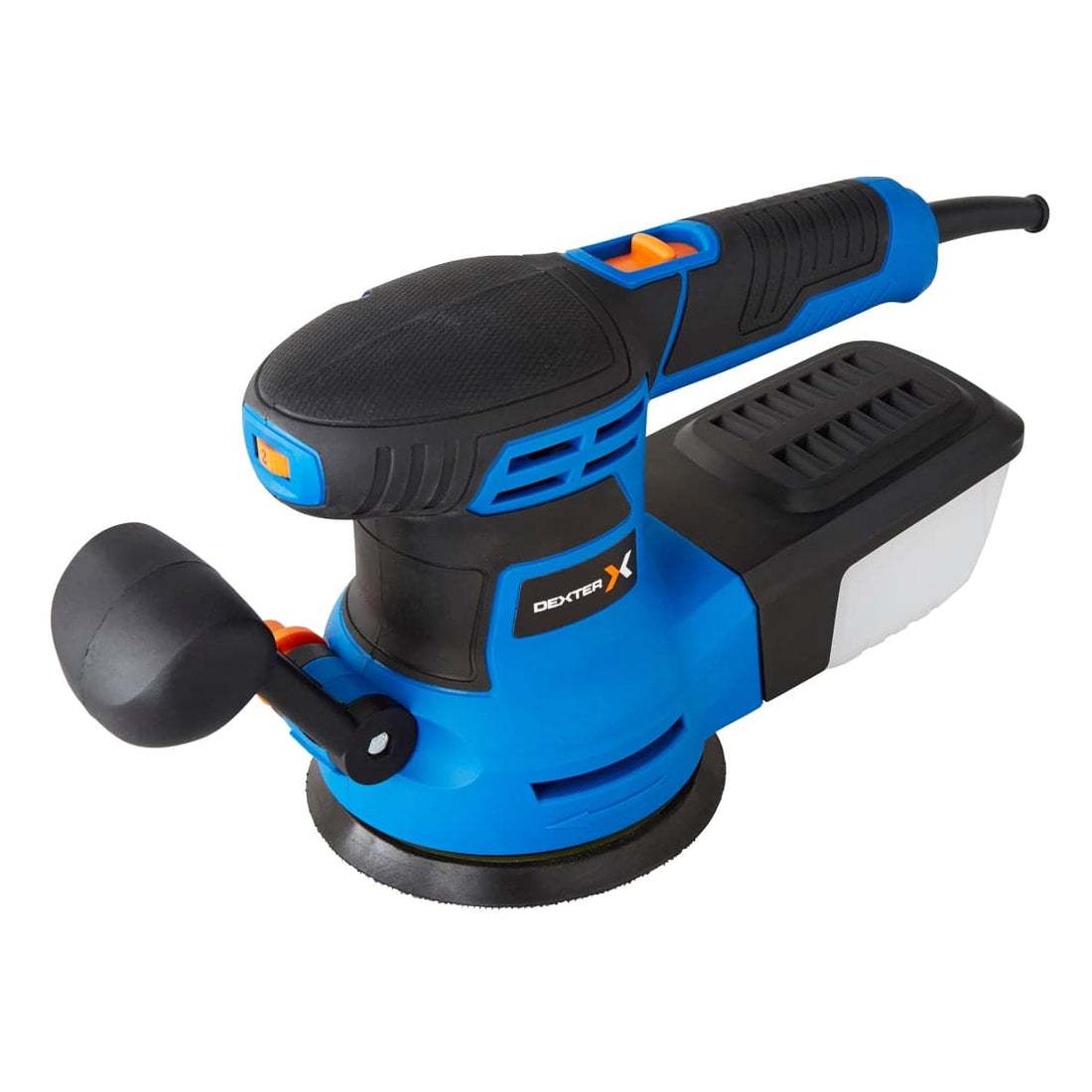 DEXTER 350W ROTO-ORBITAL SANDER 125MM BACKING PAD WITH DUST EXTRACTION SYSTEM - best price from Maltashopper.com BR400730124