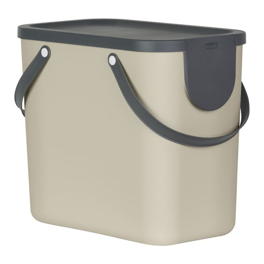 SELECTIVE DUSTBIN 25L - DELINIA - TRENDY DOVE GREY - PLASTIC