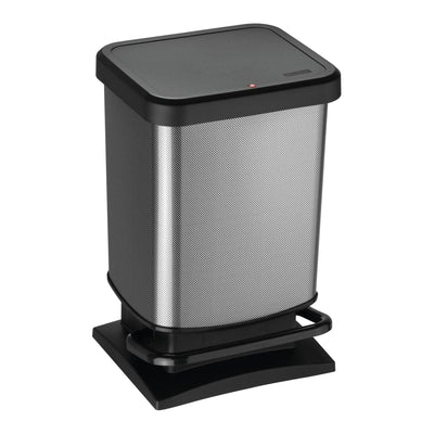 PASO 20 LITRE CARBON DUSTBIN WITH SLOW CLOSING PEDAL FLOOR PROTECTORS - best price from Maltashopper.com BR410005897