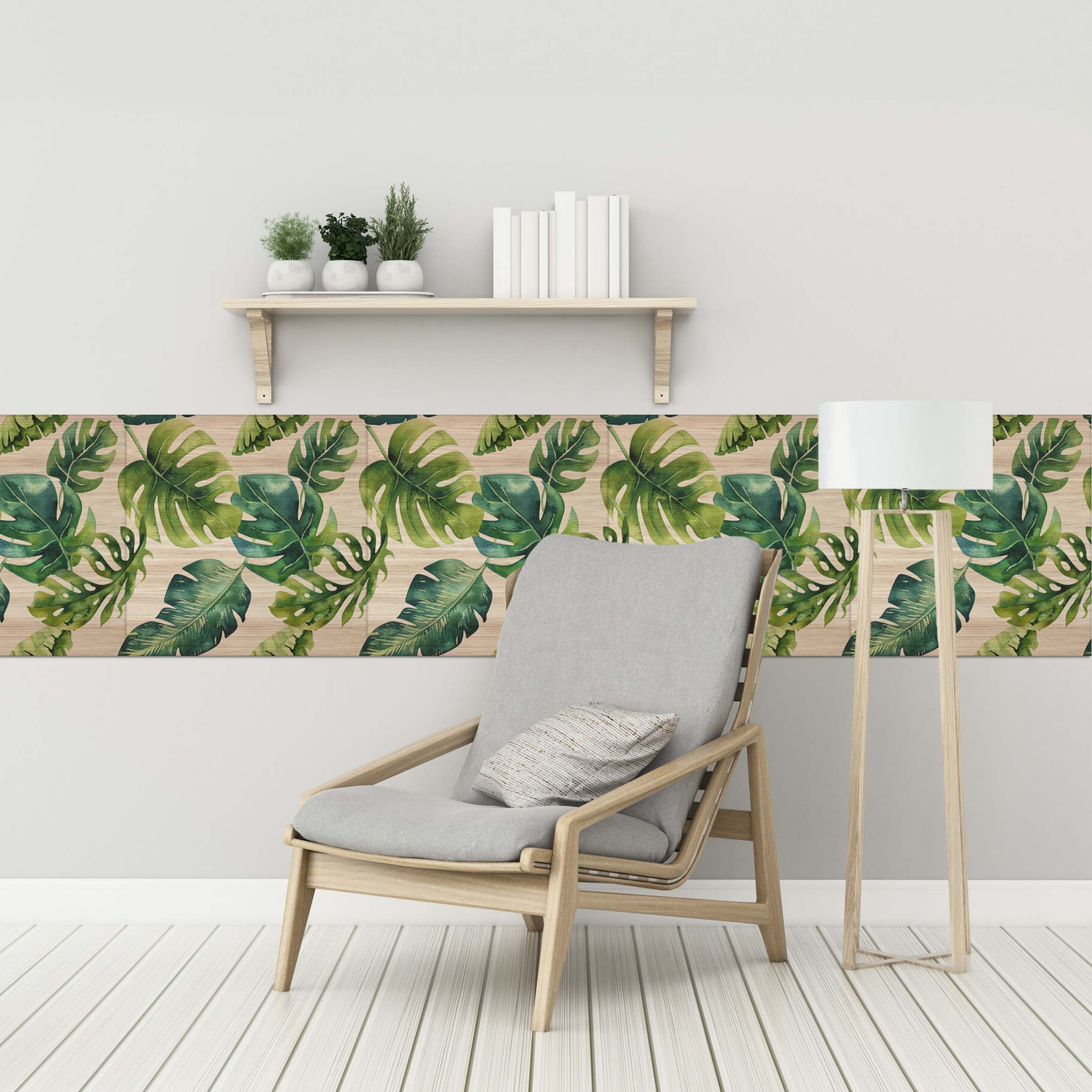 Bricocenter STICKER SOFT TILES M TROPICAL 3FG 30X30CM