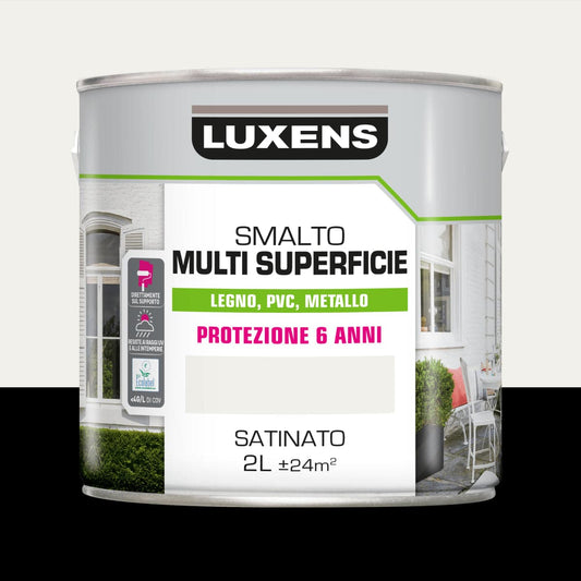 MULTI-SURFACE ENAMEL WHITE SATIN 2L LUXENS - best price from Maltashopper.com BR470003996