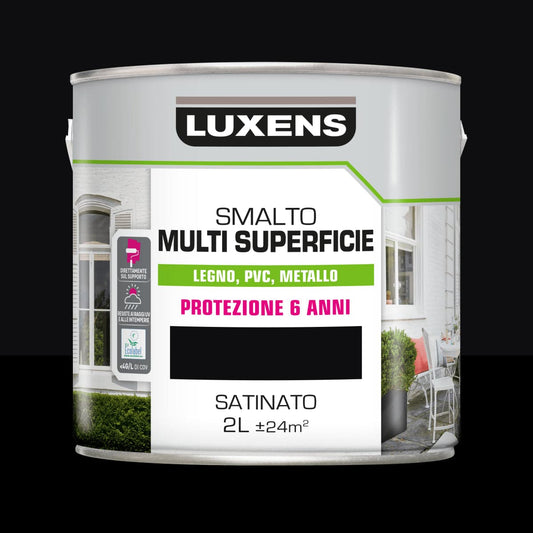 LUXENS MULTI-SURFACE ENAMEL BLACK SATIN 2LT - best price from Maltashopper.com BR470003997