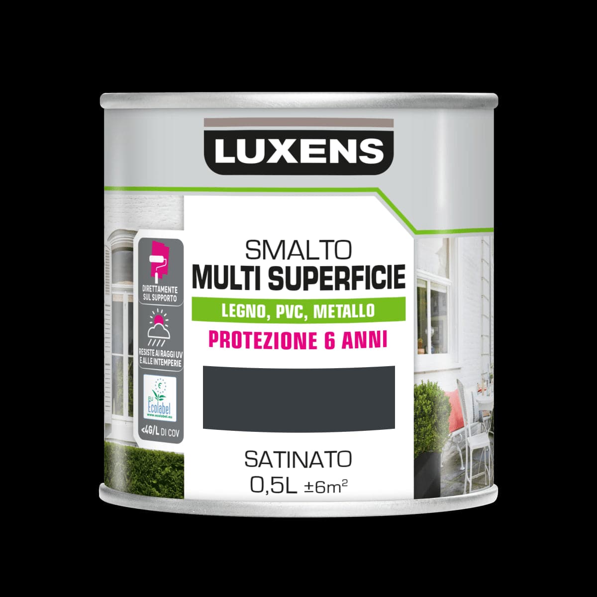 MULTI-SURFACE ENAMEL ANTHRACITE 500ML LUXENS - best price from Maltashopper.com BR470003988