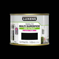 LUXENS SATIN BLACK MULTI-SURFACE WATER-BASED ENAMEL 125ML - best price from Maltashopper.com BR470003976