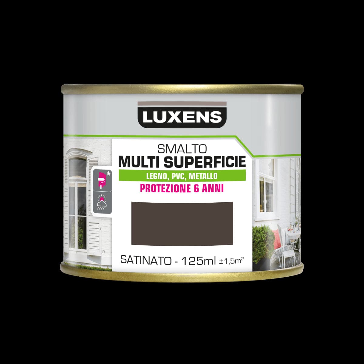 MULTI-SURFACE ENAMEL MOCHA 1 SATIN 125ML LUXENS - best price from Maltashopper.com BR470003983