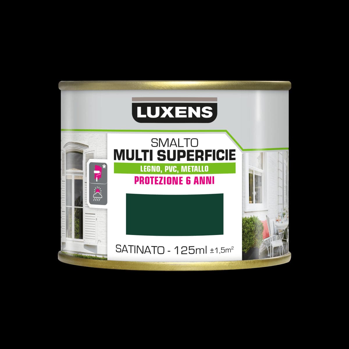 LUXENS GREEN SATIN MULTI-SURFACE WATER ENAMEL 125ML - best price from Maltashopper.com BR470003977