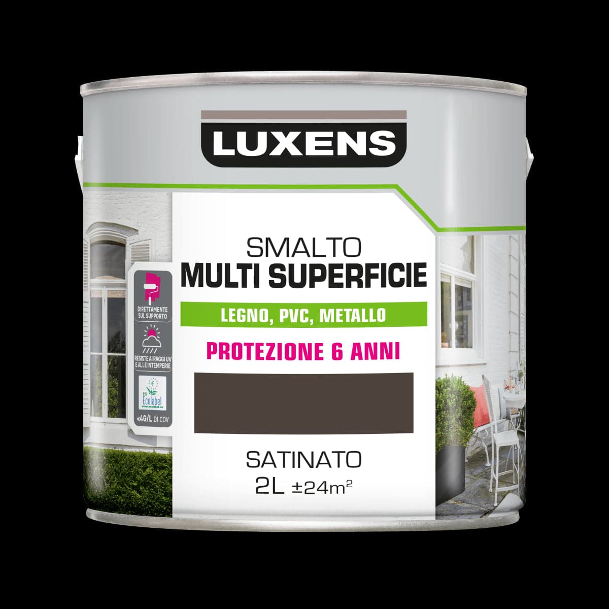 LUXENS MULTI-SURFACE ENAMEL BROWN SATIN 2LT - best price from Maltashopper.com BR470004001