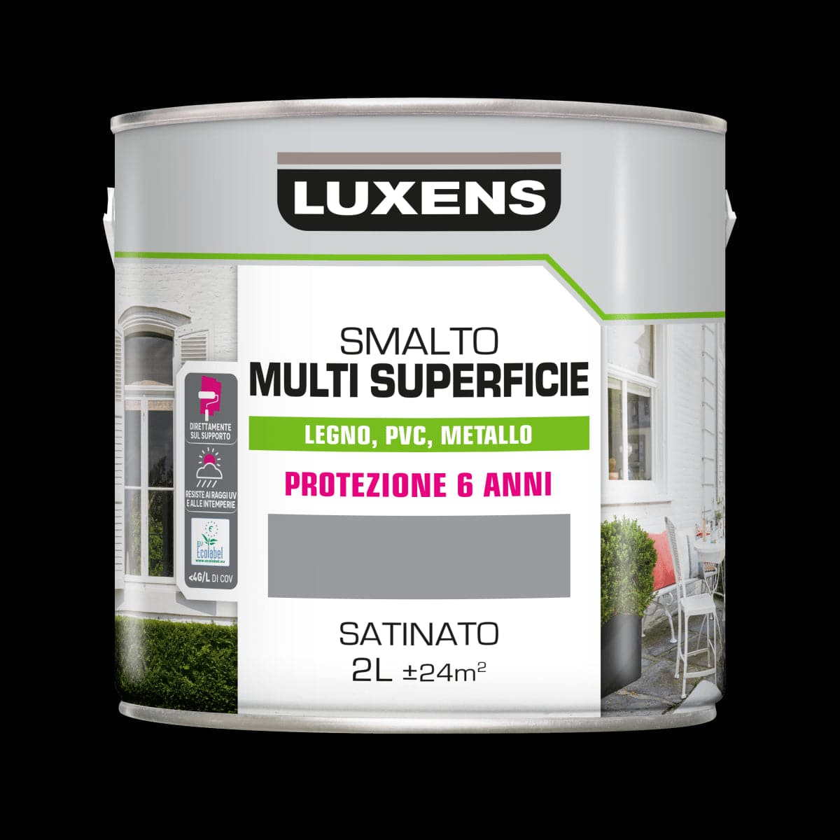 MULTI-SURFACE ENAMEL GREY GRANITE 3 SATIN 2L LUXENS - best price from Maltashopper.com BR470003999