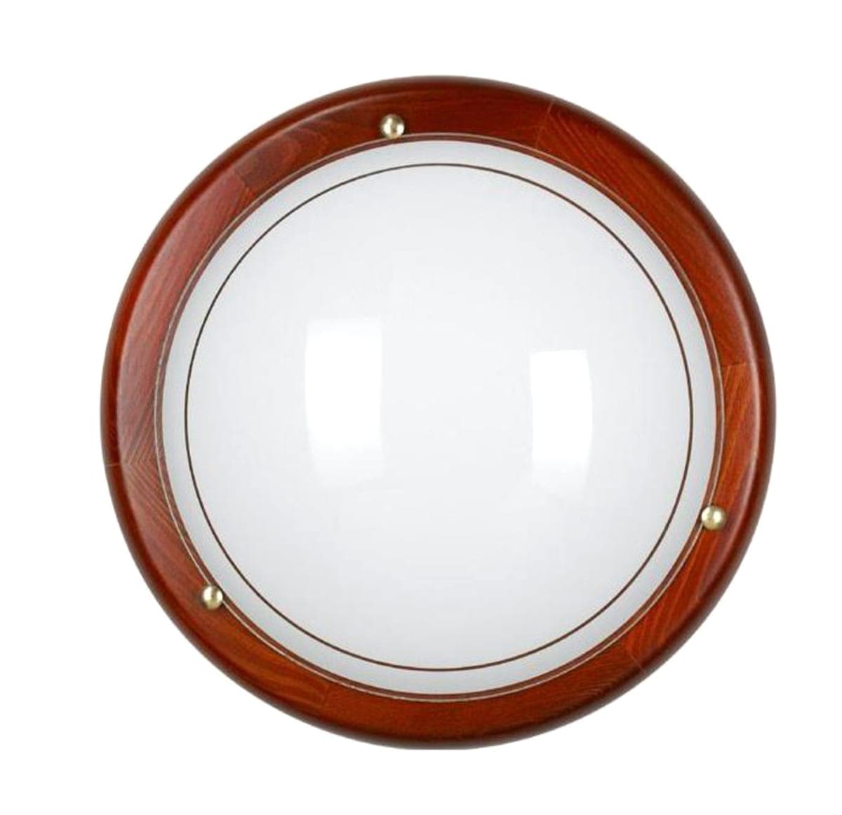 Bricocenter D40 GLASS AND WOOD CEILING LAMP 2XE27=60W