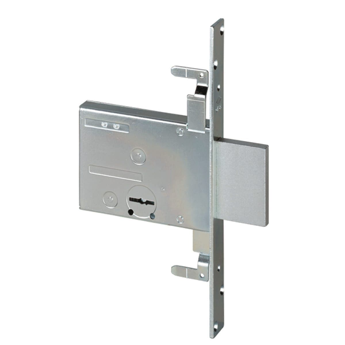 DOUBLE BIT MORTISE LOCK FOR IRON DOORS REVERSIBLE 60MM ENTRY ZINC STEEL - best price from Maltashopper.com BR410000980