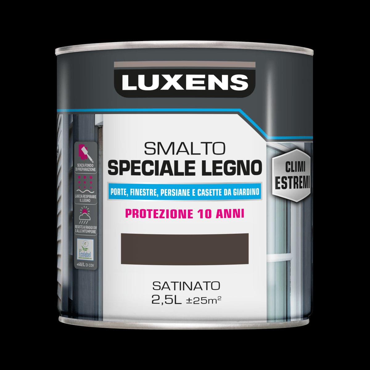 WOOD GLAZE EXTREME CLIMATES SATIN BROWN 2.5L LUXENS - best price from Maltashopper.com BR470004014