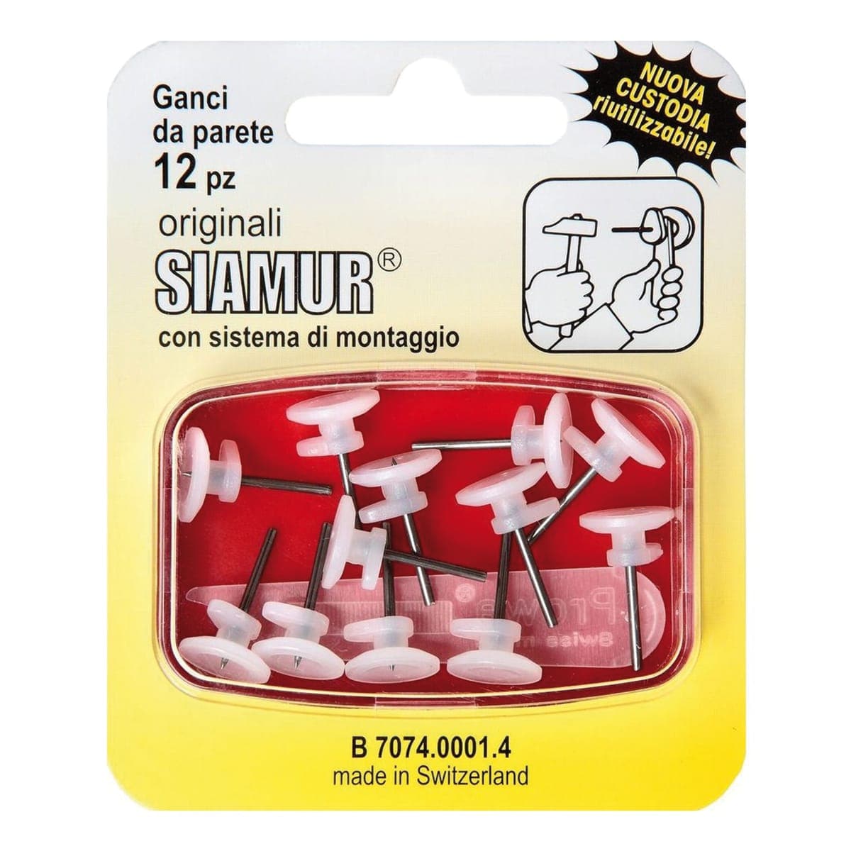 Bricocenter SIAMUR ORIGINAL PICTURE HOOKS 12 PIECES