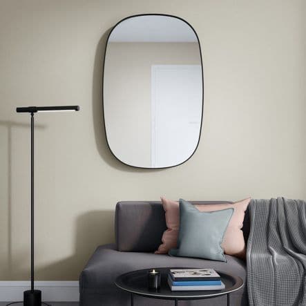 BLOOM MIRROR METAL BLACK 50X80 CM - best price from Maltashopper.com BR480009906