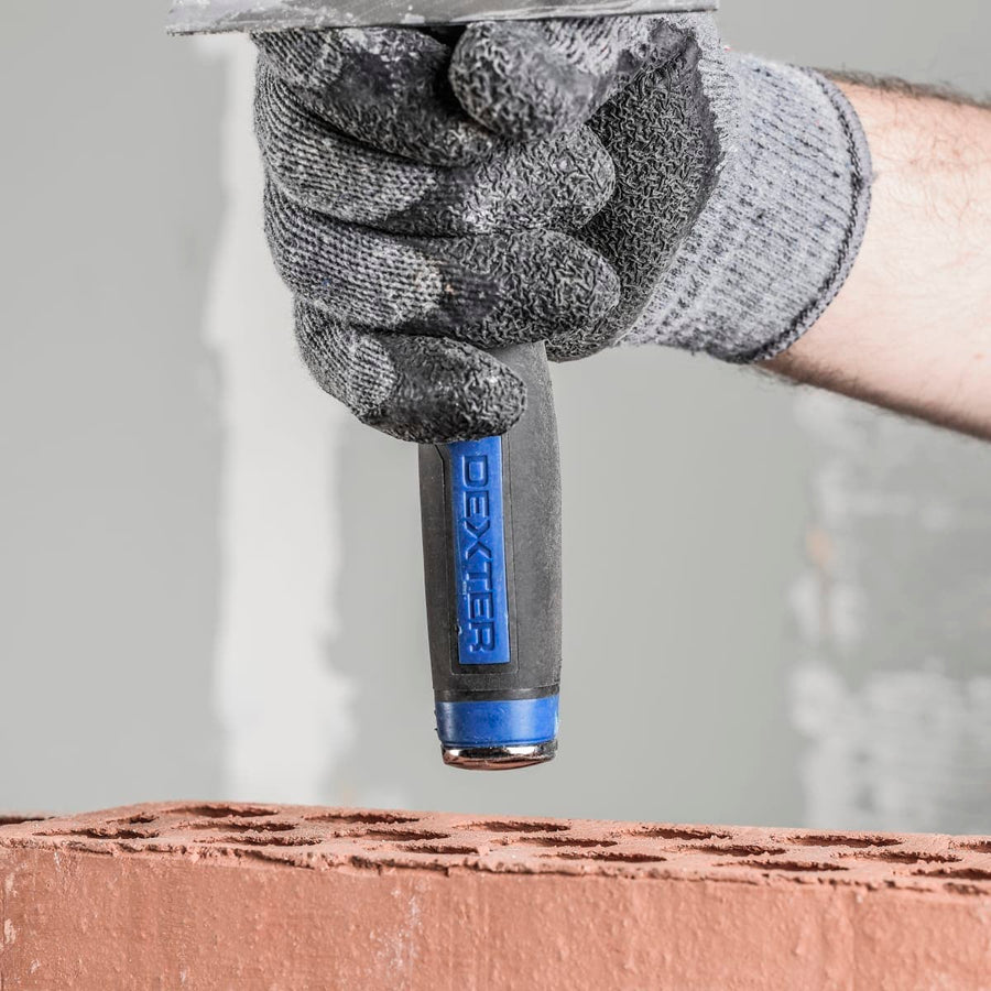DEXTER STAINLESS STEEL TROWEL SQUARE TIP 200 MM BIMATERIAL