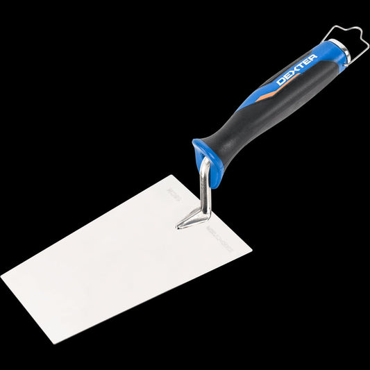 DEXTER STAINLESS STEEL TROWEL SQUARE TIP 180 MM BIMATERIAL - best price from Maltashopper.com BR400910026