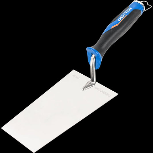 DEXTER STAINLESS STEEL TROWEL SQUARE TIP 200 MM BIMATERIAL - best price from Maltashopper.com BR400910025