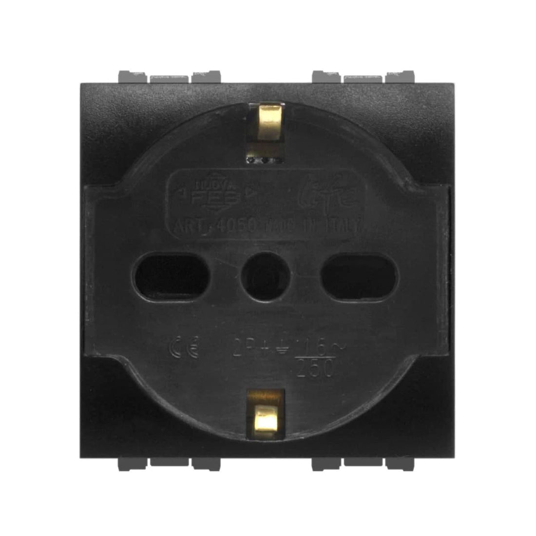 UNIVERSAL SOCKET 2P+T 10/16A FLEXI BLACK - best price from Maltashopper.com BR420100877