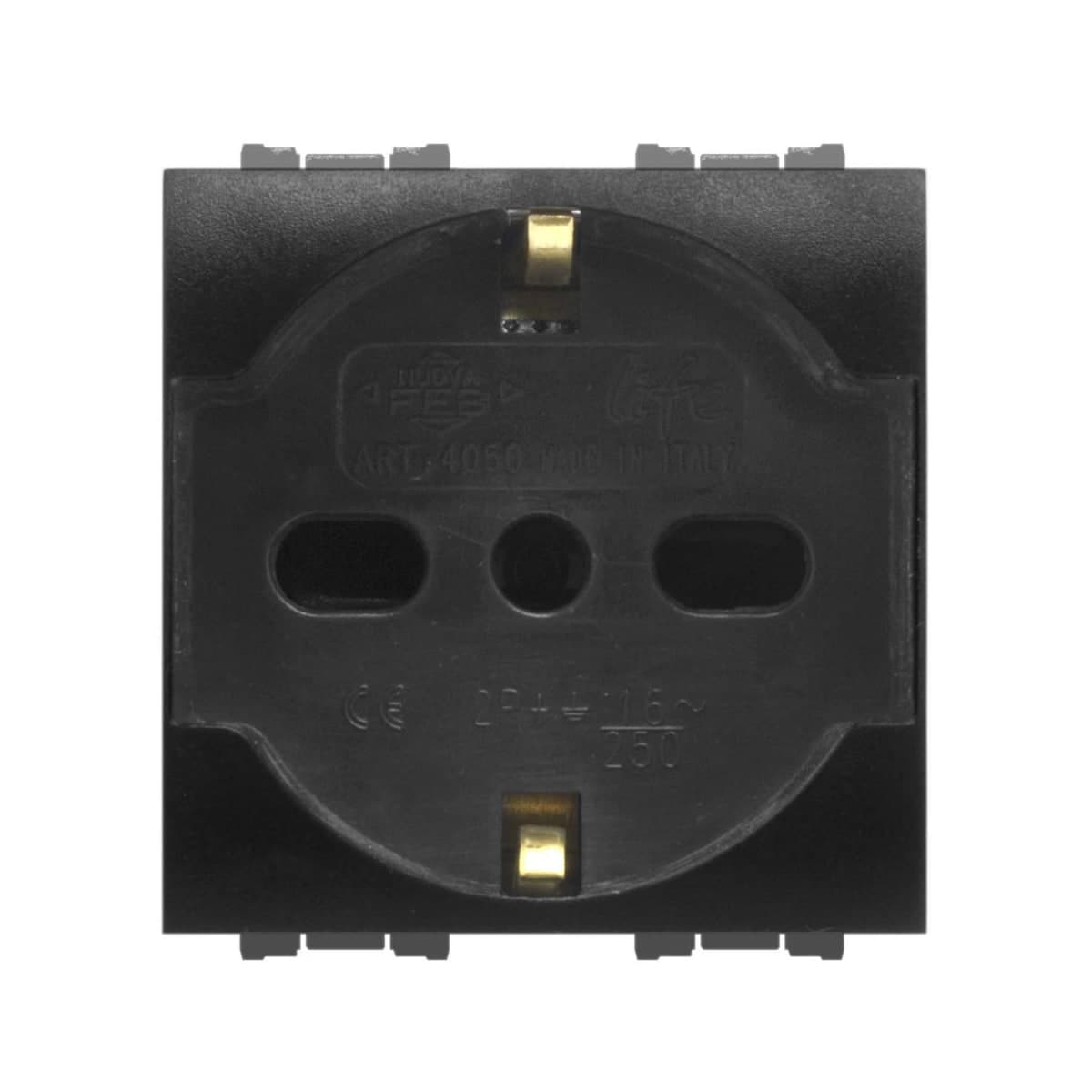 UNIVERSAL SOCKET 2P+T 10/16A FLEXI BLACK - best price from Maltashopper.com BR420100877